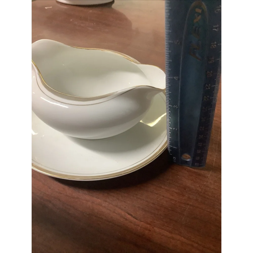 Royalton China Co Translucent Porcelain Golden Elegance Gravy Boat